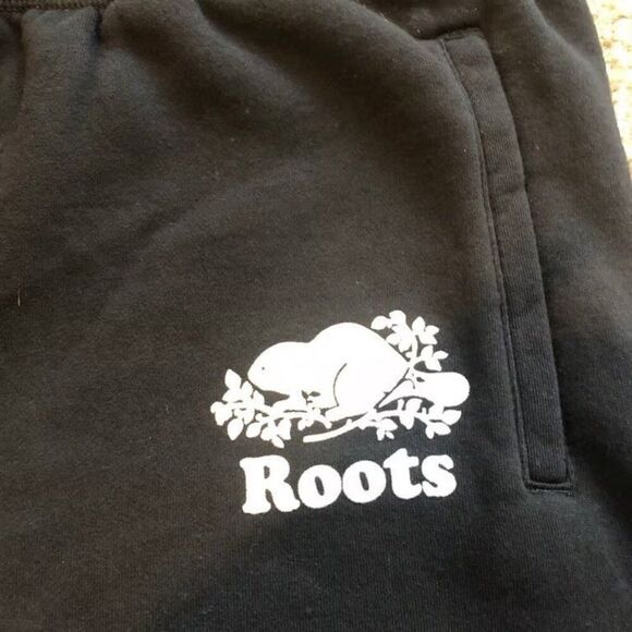 Roots Canada Original Sweatpants Men's M Fleece Jogger Pant Pockets Drawstring - Picture 5 of 9